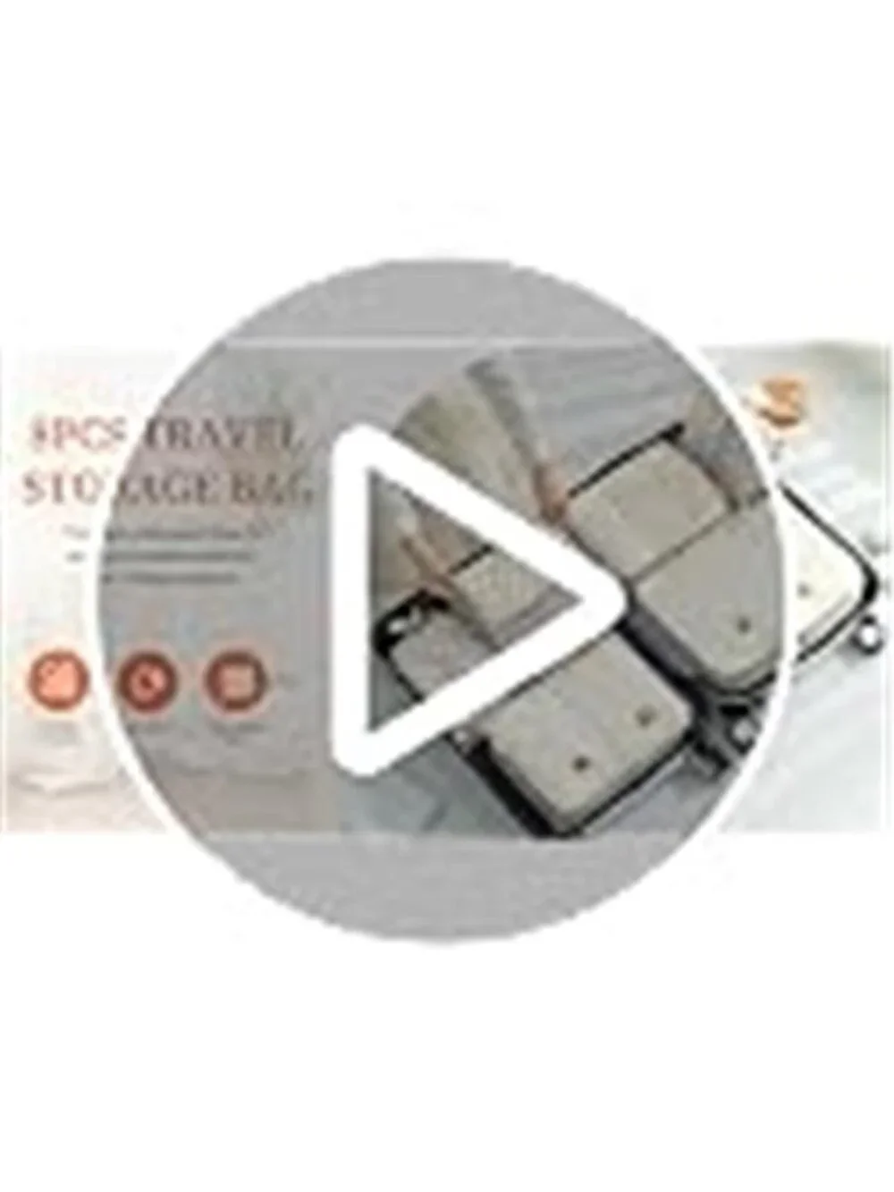 Travel Packing Cubes 8 Piece Luggage Organizer Set Suitcase Storage Bags Khaki